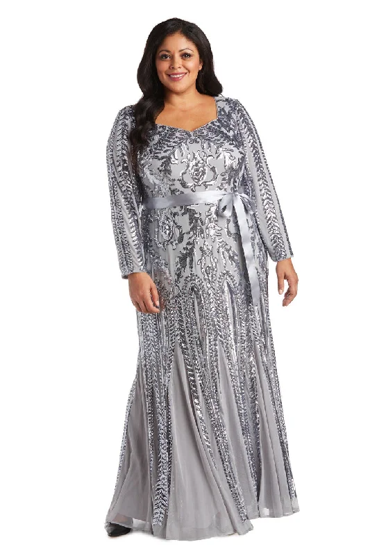 Maternity dress for a baby's first visit to the formal garden Silver 20W R&M Richards 5623W Long Plus Size Formal Dress Sale Maternity dress for a baby's first visit to the formal garden Silver 20W R&M Richards 5623W Long Plus Size Formal Dress Sale