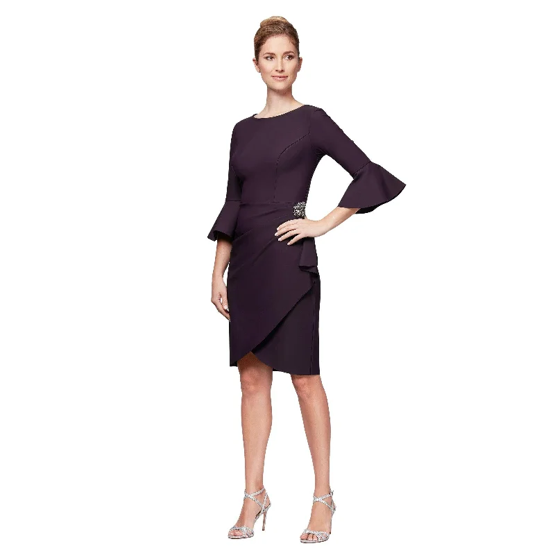 Wedding dresses with a detachable skirt for versatility Alex Evenings AE134183 Short Cocktail Sheath Dress Wedding dresses with a detachable skirt for versatility Alex Evenings AE134183 Short Cocktail Sheath Dress