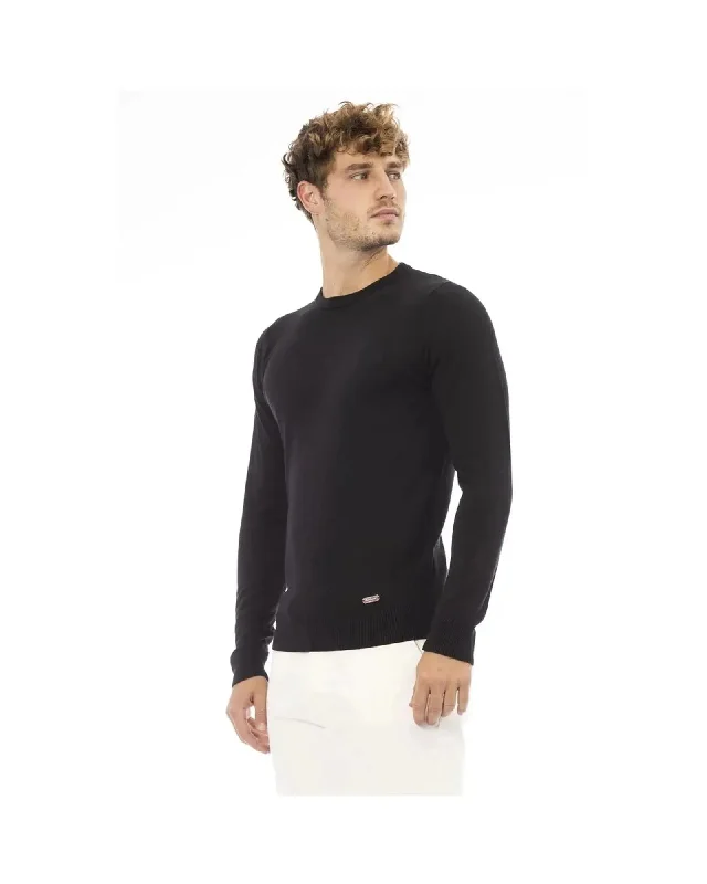 Baldinini Trend Men's Black Modal Sweater - 56 IT