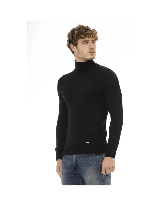 Baldinini Trend Men's Black Wool Sweater - 48 IT