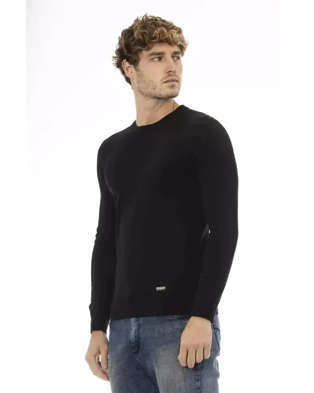 Baldinini Trend Men's Black Wool Sweater - 48 IT