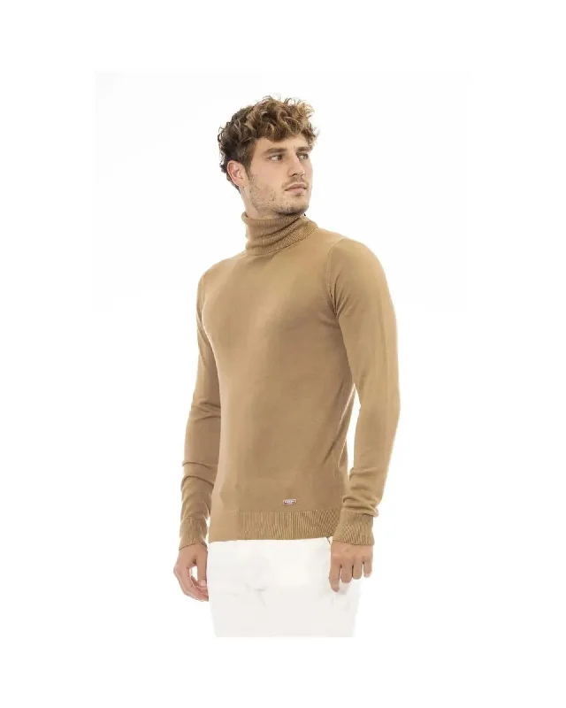 Baldinini Trend Men's Beige Modal Sweater - 52 IT