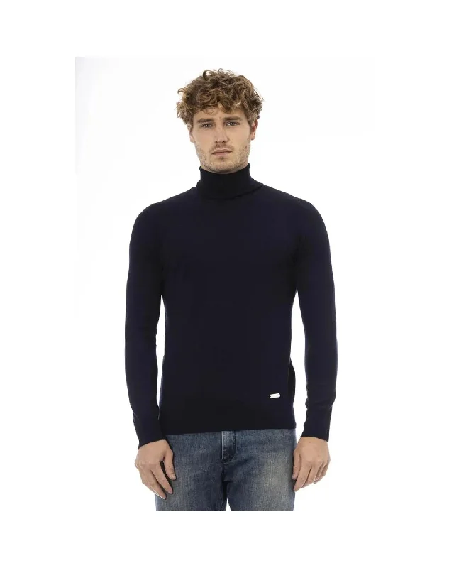 Baldinini Trend Men's Blue Wool Sweater - 50 IT