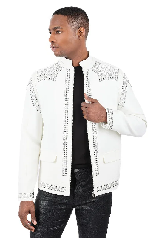 Barabas 'BAD BOY' Lightweight Motorcycle Jacket / WHT SLV