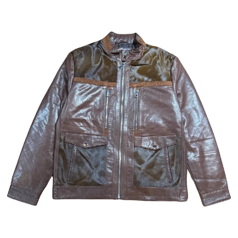 Barya NewYork Chocolate Pony Hair Lambskin Jacket