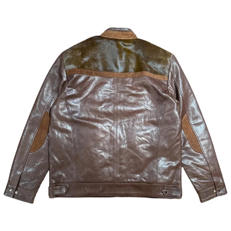 Barya NewYork Chocolate Pony Hair Lambskin Jacket