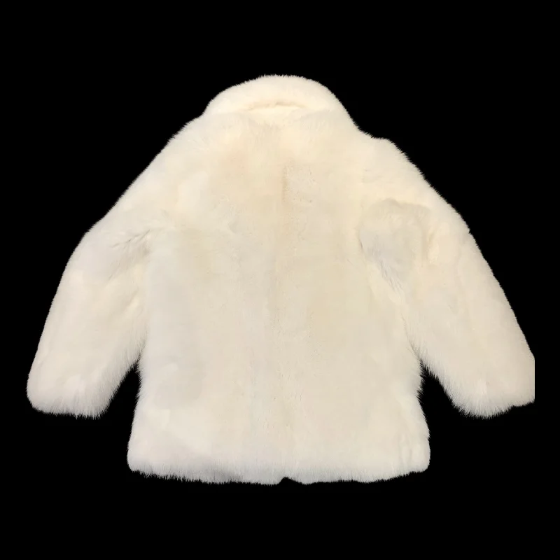 Barya NewYork Men's Full Arctic White Fox Fur Coat