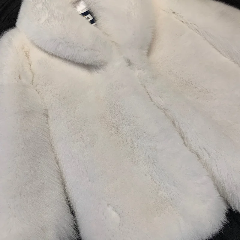 Barya NewYork Men's Full Arctic White Fox Fur Coat