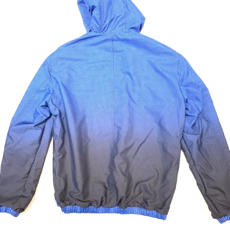 Barya NewYork Royal Blue Reversible Lambskin Hoodie Jacket