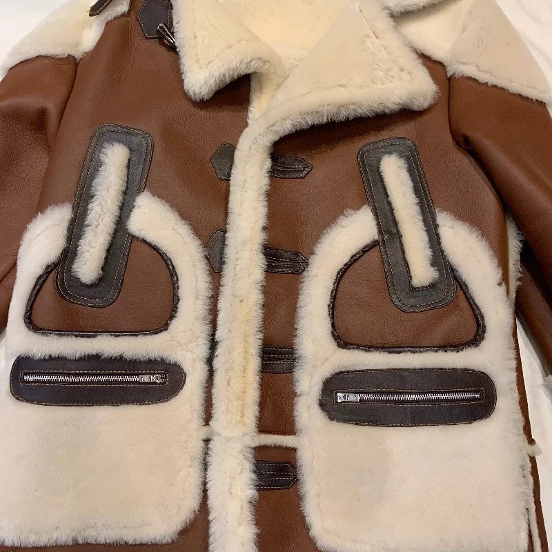 Daniels Leather Chocolate 3/4 Shearling Jacket