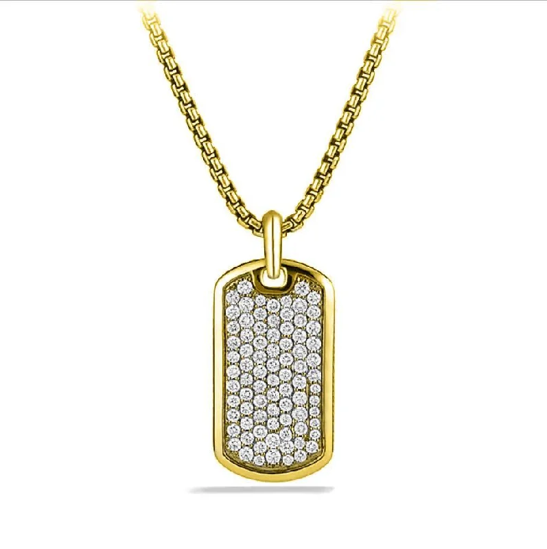 Father's Day Deal!  Micro-Pav'e Crystal Pendant Necklace in 14K Gold- Multiple Options