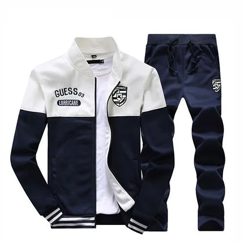 Free Shipping New Men Sets Fashion Spring Autumn Sporting Suit Sweatshirt +Sweatpants Mens Clothing 2 Pieces Sets Slim Tracksuit