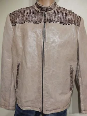 G-Gator Cookies & Cream Crocodile Biker Jacket