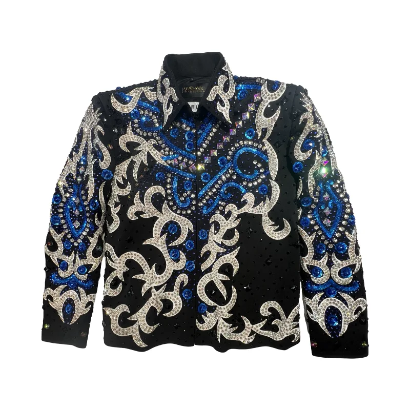 Kashani Blue Two Tone Hyper Crystal Jacket