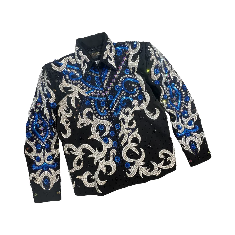 Kashani Blue Two Tone Hyper Crystal Jacket