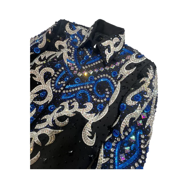 Kashani Blue Two Tone Hyper Crystal Jacket