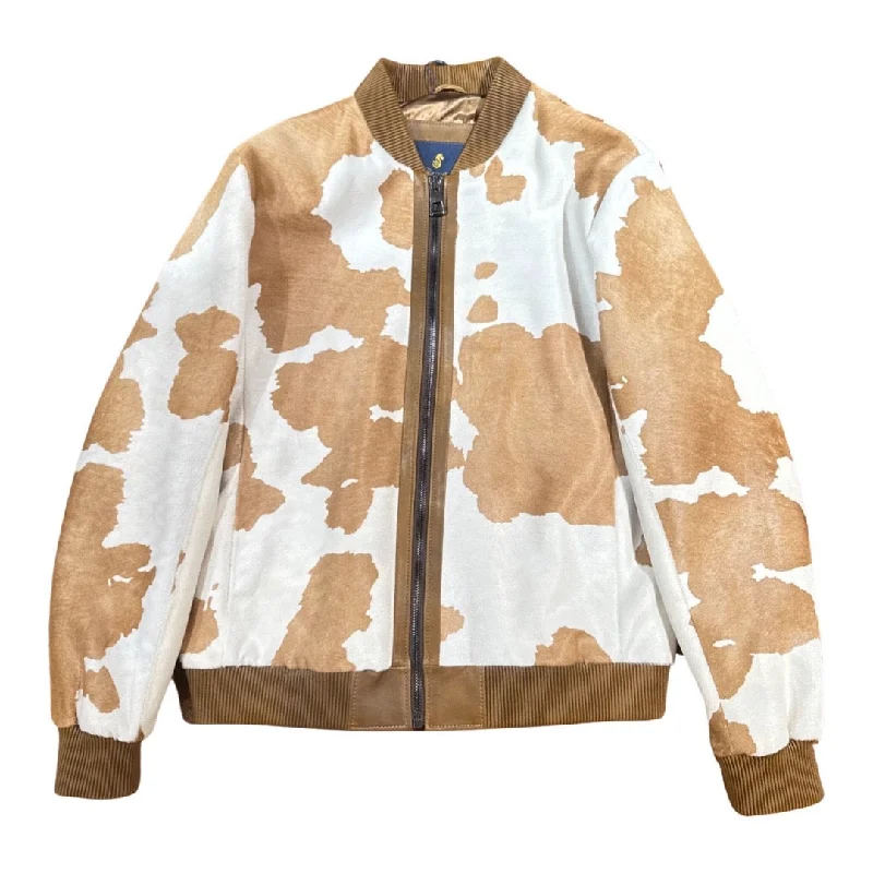 Barya NewYork Caramel Cavallino Pony Hair Bomber Jacket