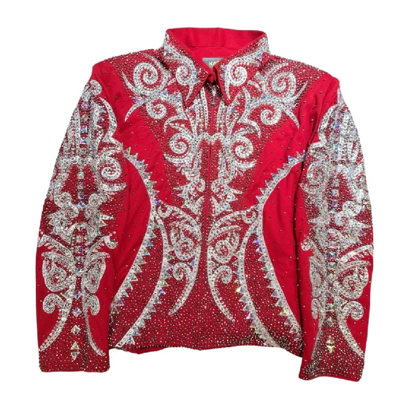 Kashani Red Silver Kingdom Hyper Crystal Jacket