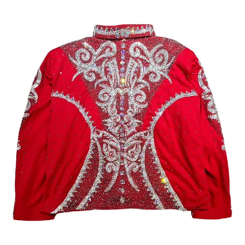 Kashani Red Silver Kingdom Hyper Crystal Jacket