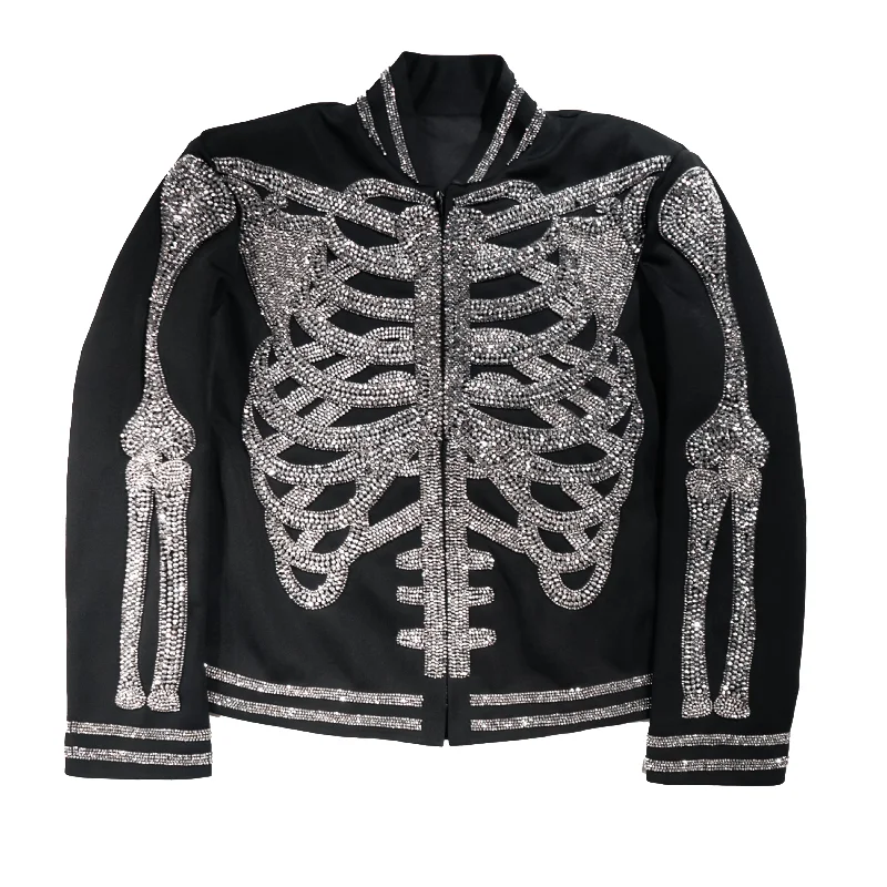 Kashani Skeleton Hyper Crystal Studded Jacket