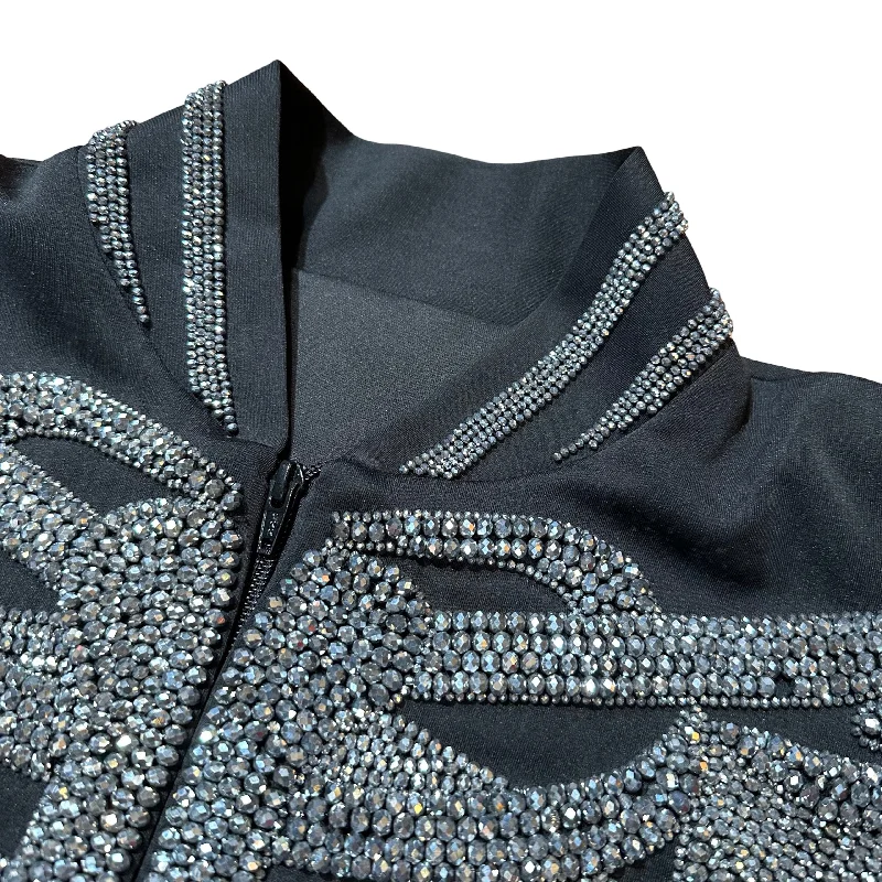 Kashani Skeleton Hyper Crystal Studded Jacket