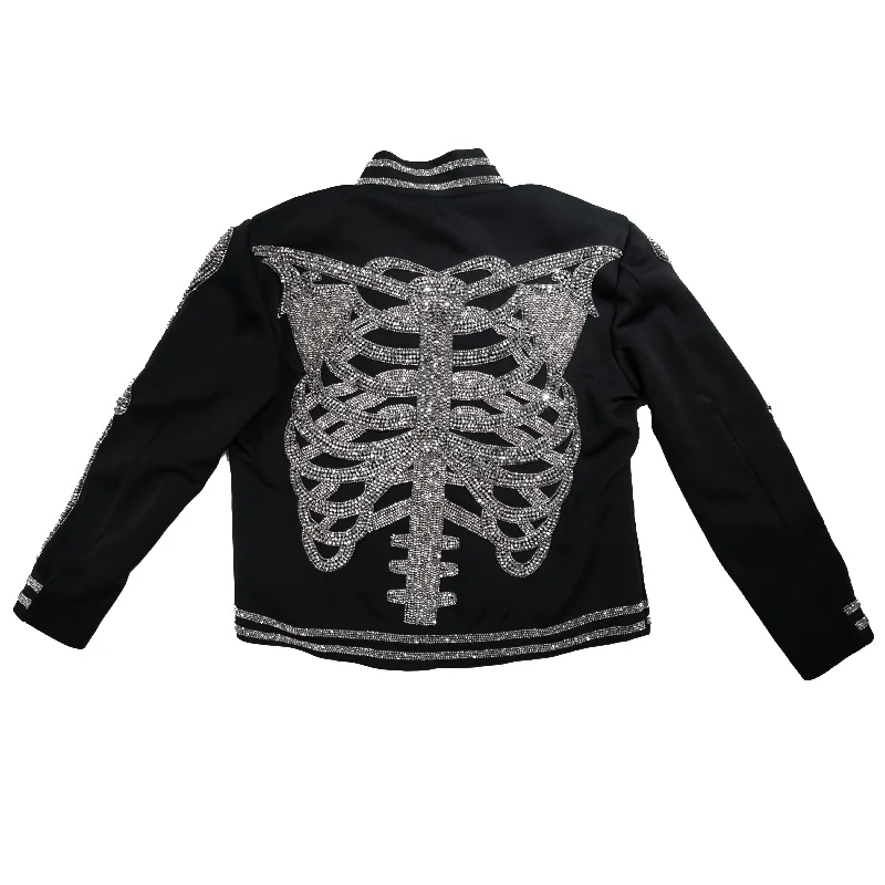 Kashani Skeleton Hyper Crystal Studded Jacket