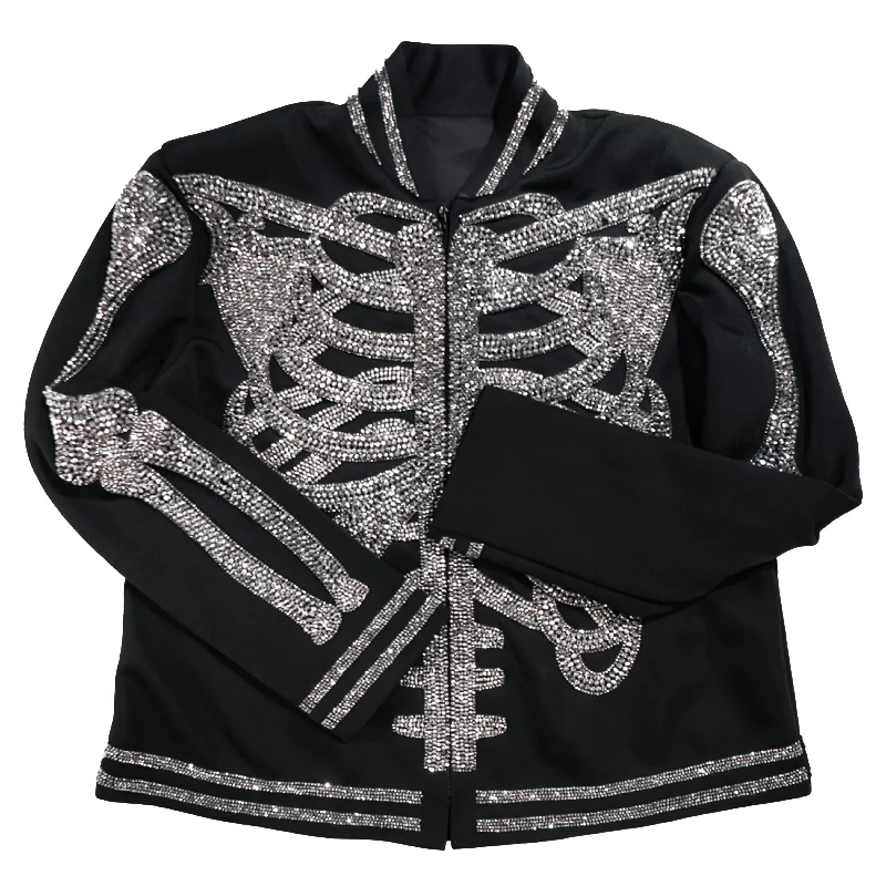 Kashani Skeleton Hyper Crystal Studded Jacket