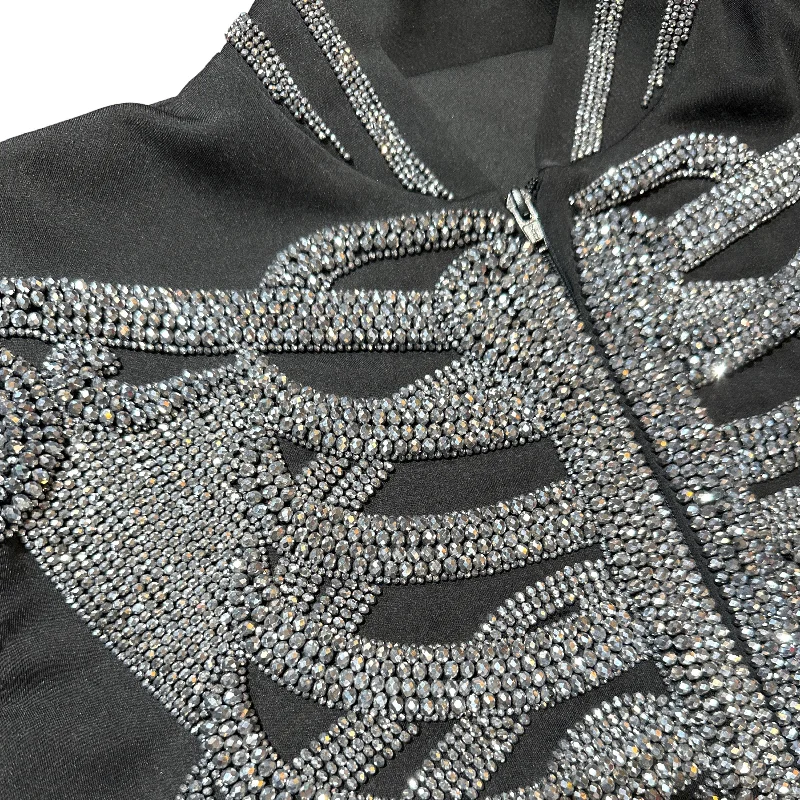 Kashani Skeleton Hyper Crystal Studded Jacket