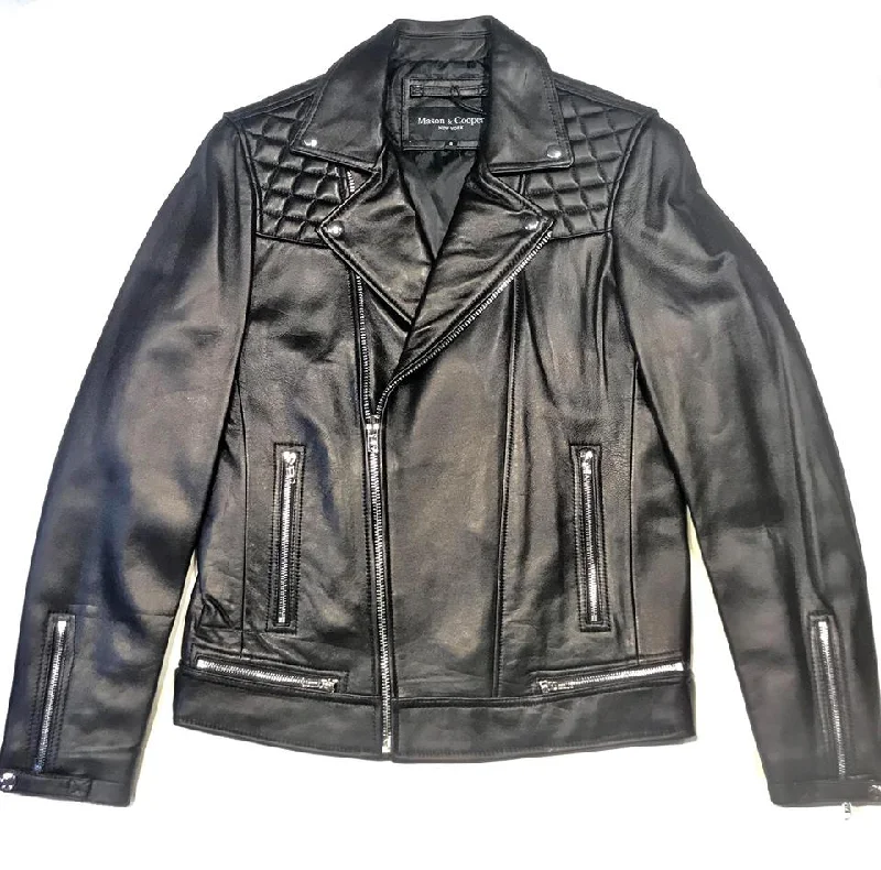 Mason & Cooper Black Astor Biker Jacket