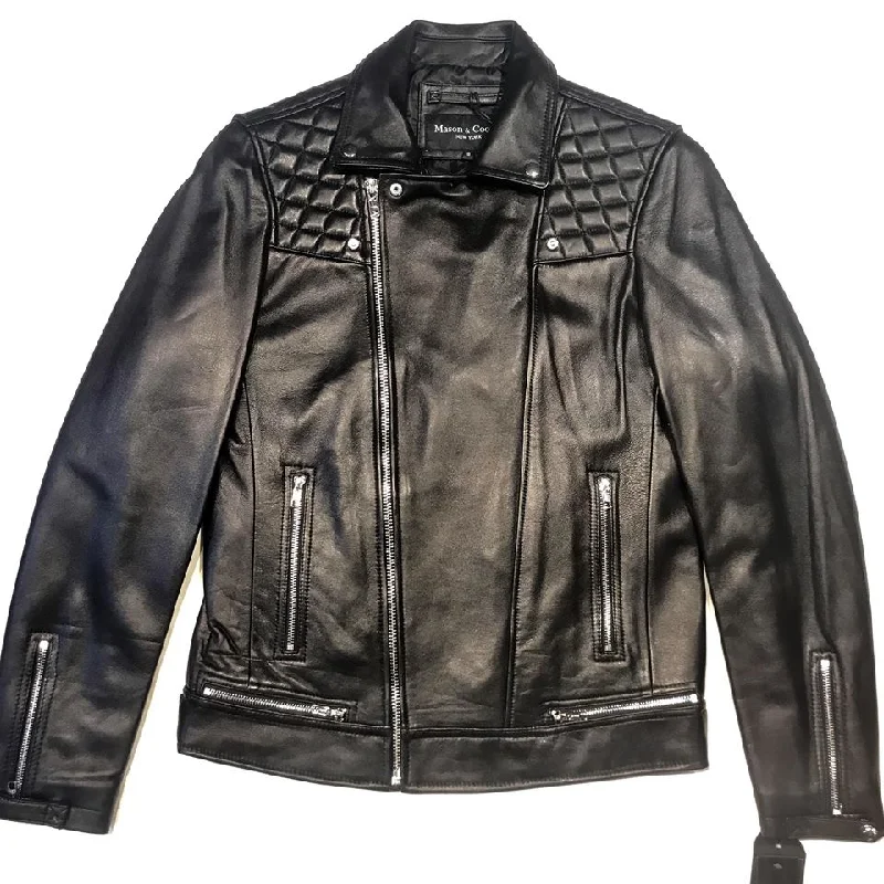 Mason & Cooper Black Astor Biker Jacket