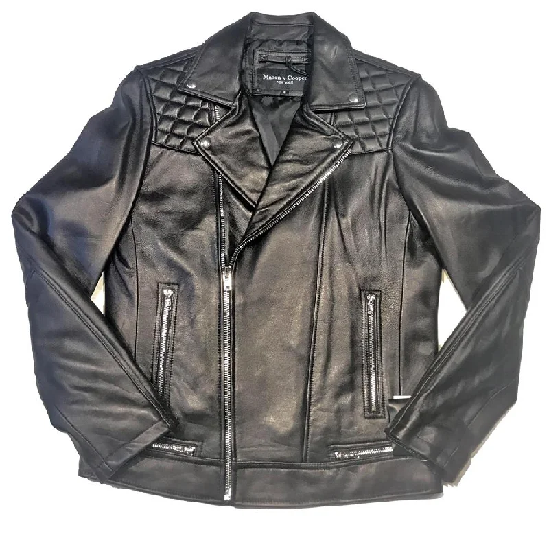 Mason & Cooper Black Astor Biker Jacket