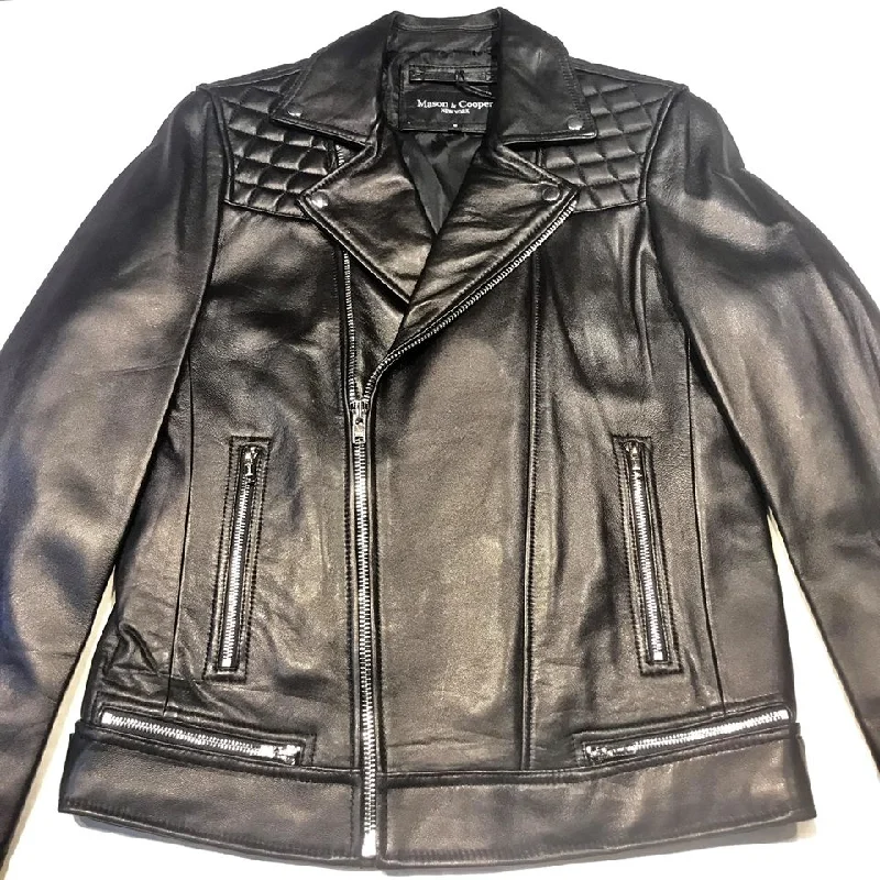 Mason & Cooper Black Astor Biker Jacket