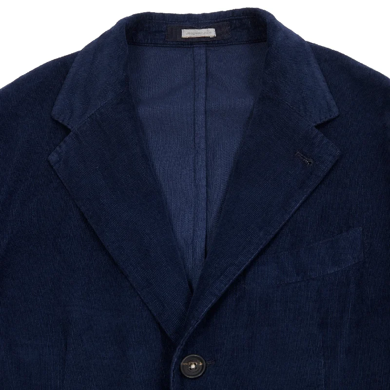 Massimo Alba Corduroy Sloop Suit in Blue