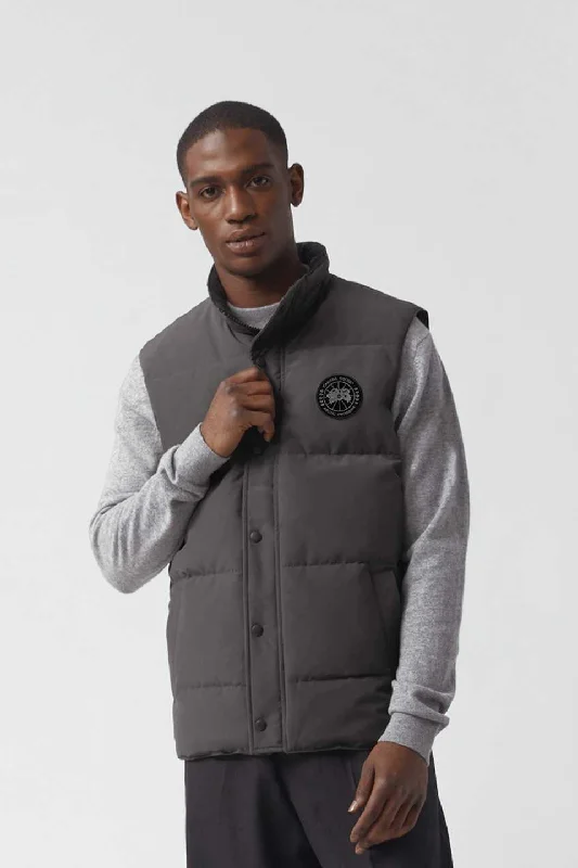 Mens Garson Vest Black Label - Coastal Grey