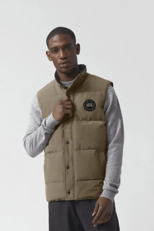 Mens Garson Vest Black Label - Quicksand