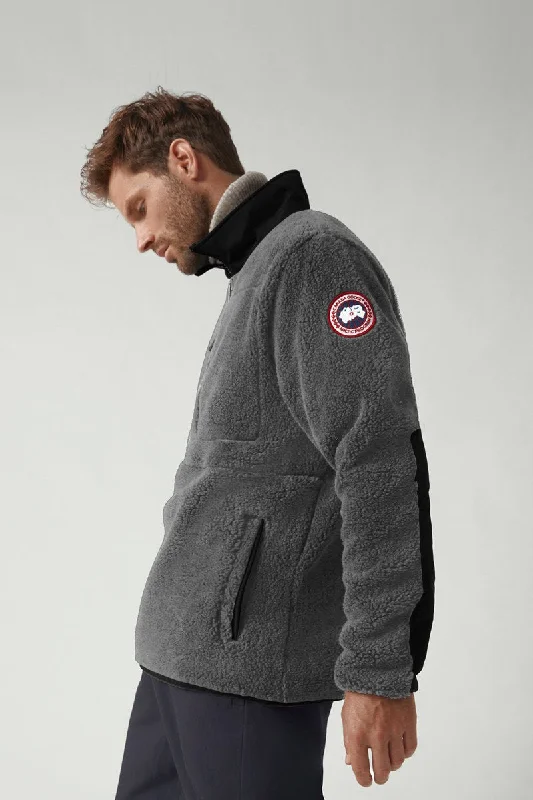 Mens Renfrew Fleece Pullover - Quarry Grey