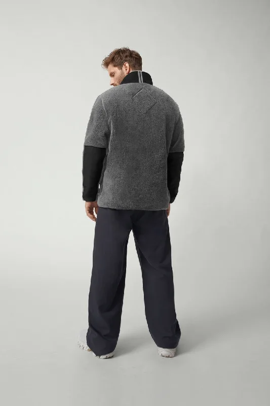 Mens Renfrew Fleece Pullover - Quarry Grey