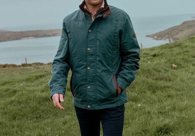 Carrickfergus Wax Jacket - Dark Pebble