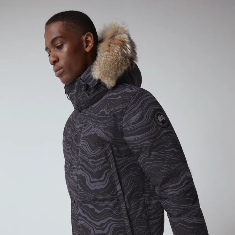 Mens Heritage Wyndham Parka Black Label Print