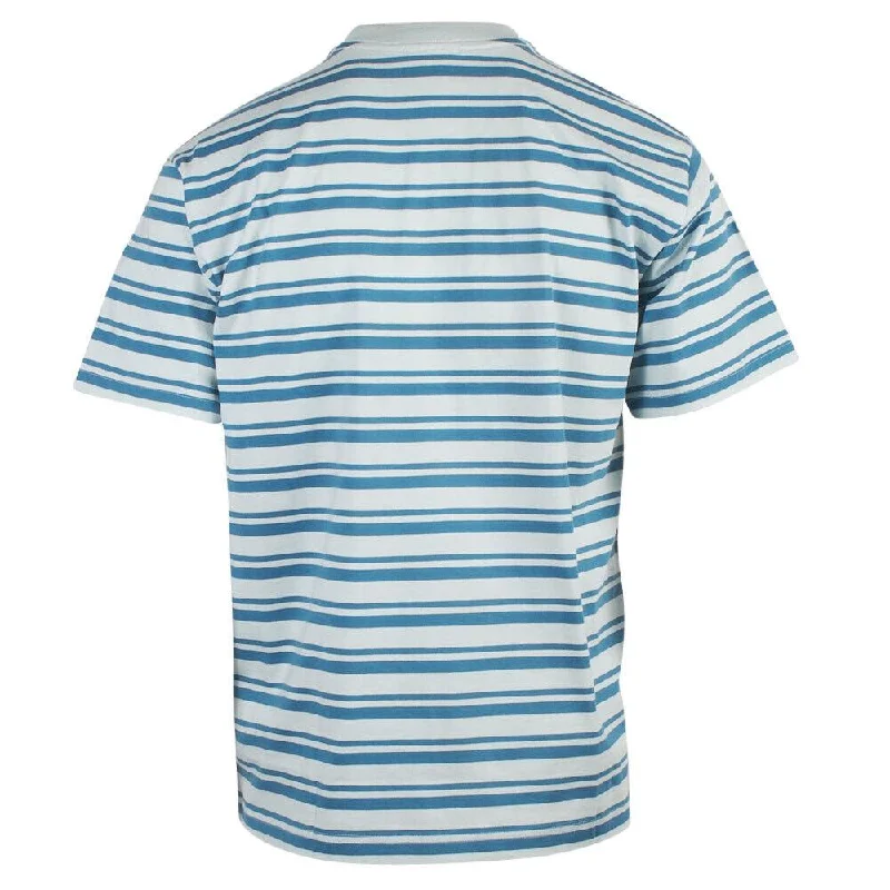 OBEY Men's Cucumber Blue Sunrise Striped S/S T-Shirt