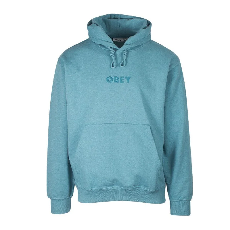 OBEY Men's Deep Ocean Bold Ideals Pull Over Hoodie