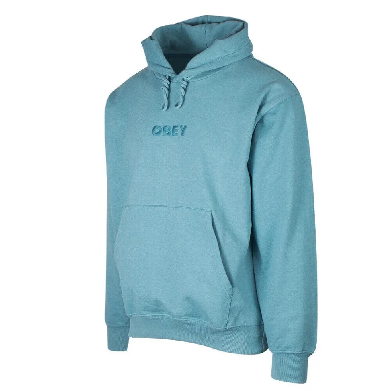 OBEY Men's Deep Ocean Bold Ideals Pull Over Hoodie