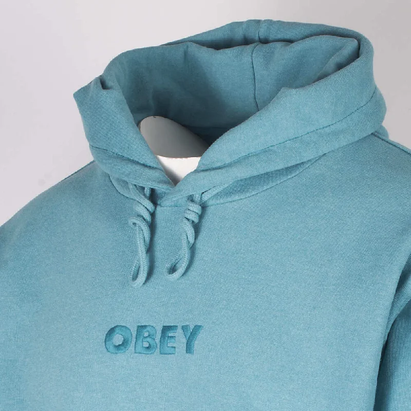 OBEY Men's Deep Ocean Bold Ideals Pull Over Hoodie