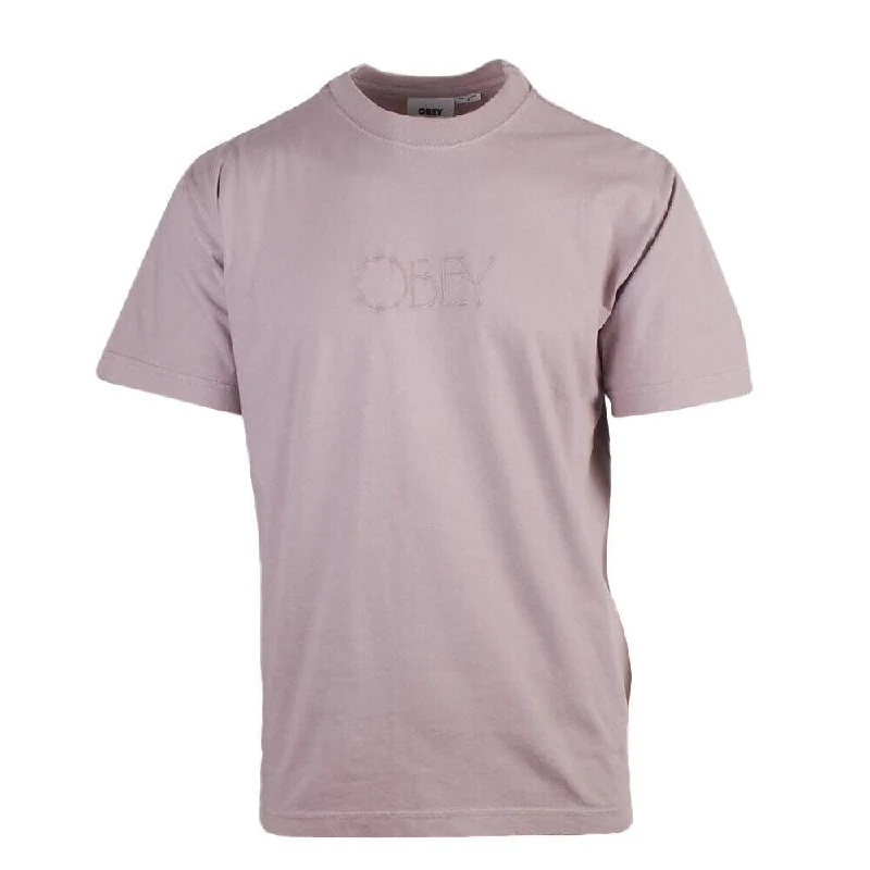 OBEY Men's Lilac Chalk Gilmore Pigment S/S T-Shirt