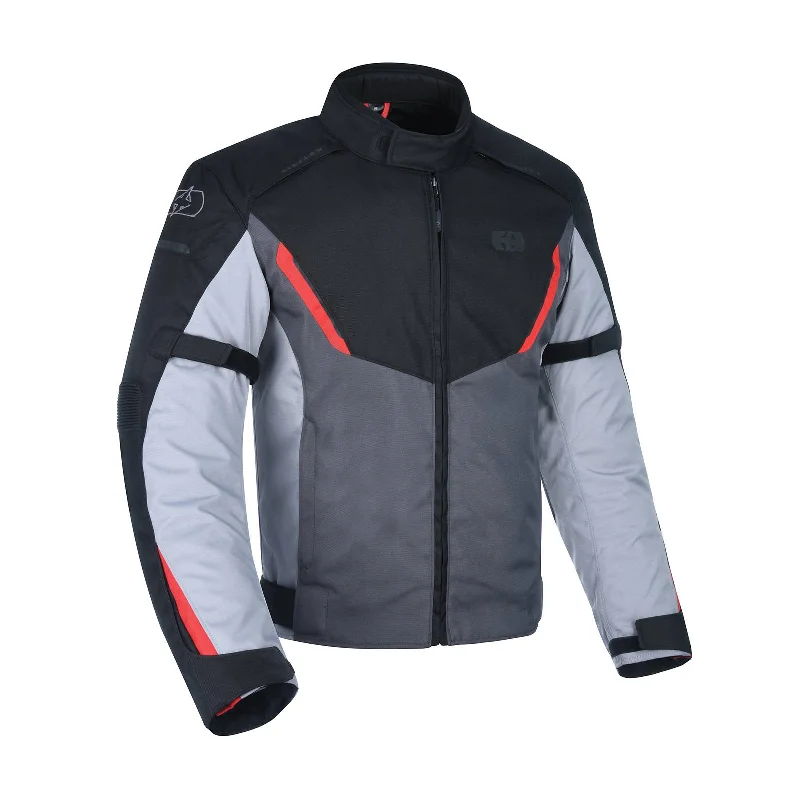 Oxford Delta 1.0 Waterproof Jacket - Black / Grey / Red