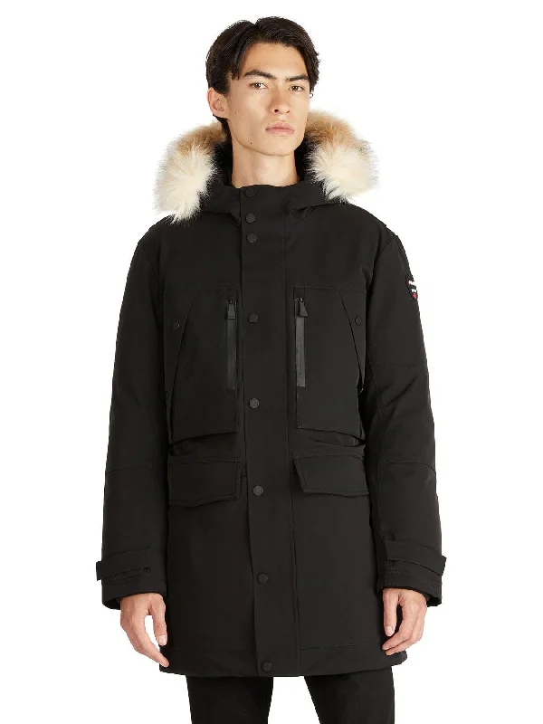 Tullens Men's Parka w/ Faux Fur Trim