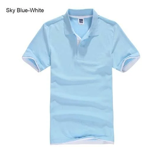 sky blue white / XS