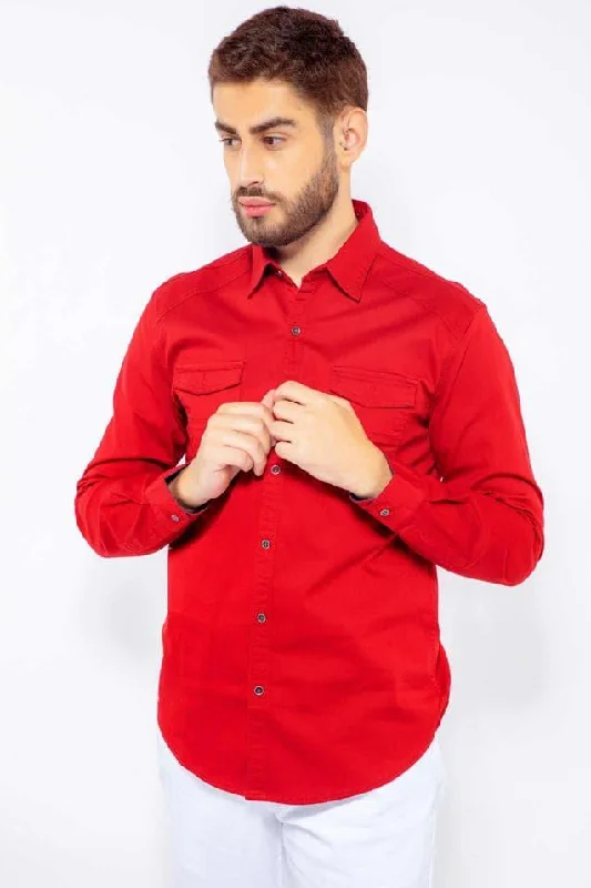 SENADOR CHEST DOUBLE POCKET IN RED