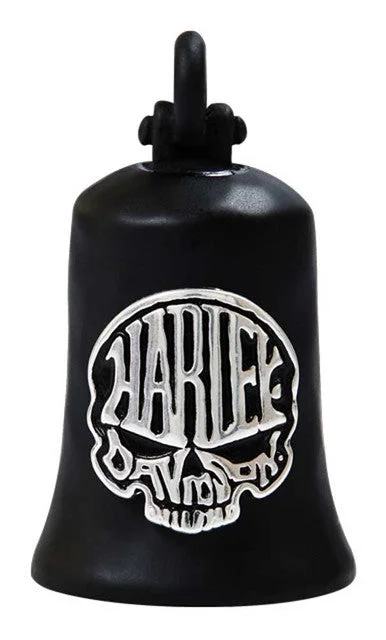 Harley-Davidson® Calavera Skull Bar & Shield Ride Bell - Matte Black Finish - HRB103