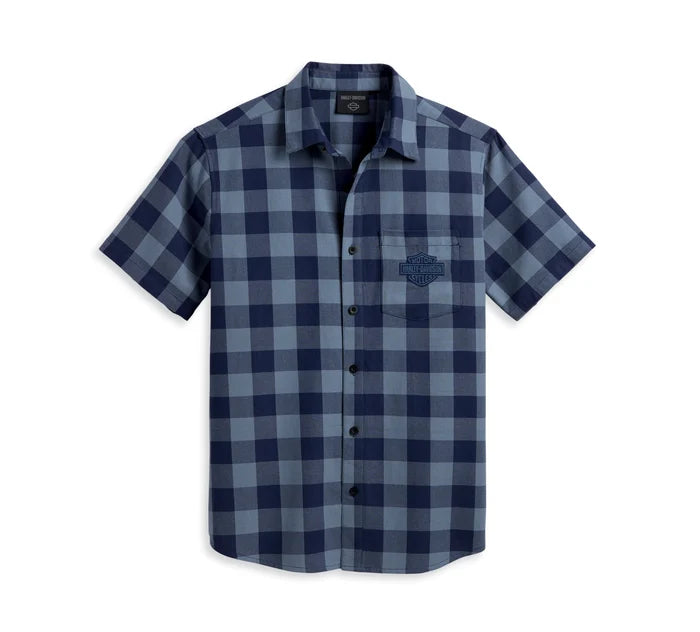 Men's Gathering Shirt - Blue Plaid - 96389-23VM